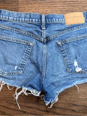 Lucky Brand Blue Distressed Denim Jean Shorts